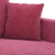 Sofa 3-osobowa, winna czerwień, 180 cm, obita aksamitem