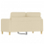 2-osobowa sofa, kremowa, 120 cm, tapicerowana tkaniną