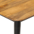 Stolik kawowy, 110x50x40 cm, lite drewno mango i żelazo