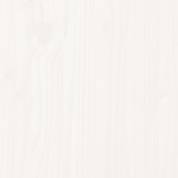 Donica ogrodowa, biała, 31x31x31 cm, lite drewno sosnowe
