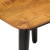 Stolik kawowy, 45x45x40 cm, lite drewno mango i żelazo