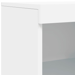 Szafki z oświetleniem LED, 3 szt., białe