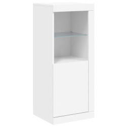 Szafki z oświetleniem LED, 3 szt., białe