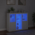 Szafki z oświetleniem LED, 3 szt., białe