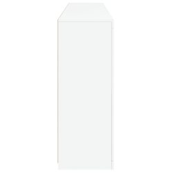 Szafka z oświetleniem LED, biała, 181,5x37x100 cm