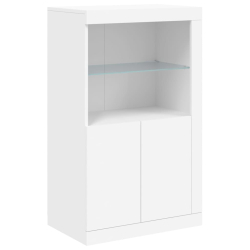 Szafka z oświetleniem LED, biała, 162x37x100 cm