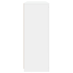 Szafki z oświetleniem LED, 3 szt., białe