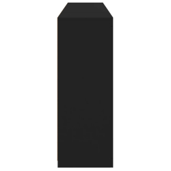 Szafki z oświetleniem LED, 3 szt., czarne