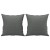 2-osobowa sofa z poduszkami, ciemnoszara, 120 cm, tkanina