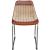 Krzesła stołowe, 2 szt., brązowo-beżowe, skóra i płótno