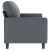 Sofa 2-osobowa, ciemnoszary, 140 cm, tapicerowana aksamitem