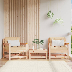 Krzesła ogrodowe, 2 szt., lite drewno sosnowe