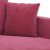 Sofa 2-osobowa, winna czerwień, 140 cm, tapicerowana aksamitem