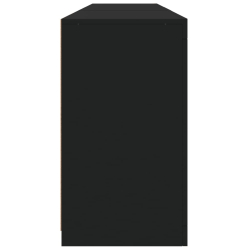 Szafka z oświetleniem LED, czarna, 181,5x37x67 cm