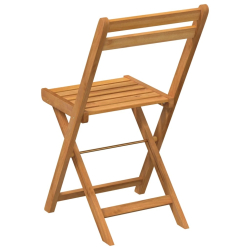 Składane krzesła bistro, 6 szt., lite drewno akacjowe