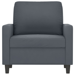 Fotel, ciemnoszary, 60 cm, obity aksamitem
