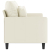 Sofa 2-osobowa, kremowy, 120 cm, tapicerowana aksamitem