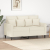 Sofa 2-osobowa, kremowy, 120 cm, tapicerowana aksamitem