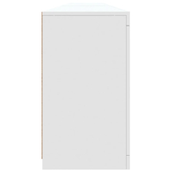 Szafka z oświetleniem LED, biała, 283x37x67 cm