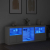 Szafka z oświetleniem LED, biała, 181,5x37x67 cm