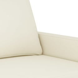 Sofa 3-osobowa, kremowy, 180 cm, tapicerowana aksamitem