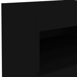 Szafka nocna z oświetleniem LED, czarna, 50x40x45 cm