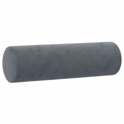 2-osobowa sofa z poduszkami, ciemnoszara, 140 cm, aksamit