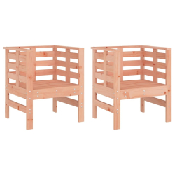 Krzesła ogrodowe, 2 szt., 61,5x53x71 cm, drewno daglezjowe