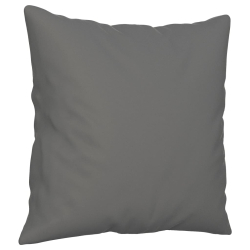 2-osobowa sofa z poduszkami, ciemnoszara, 140 cm, mikrofibra