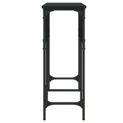 Stolik konsolowy, czarny, 140x29x75 cm