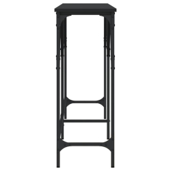 Stolik konsolowy, czarny, 180x29x75 cm
