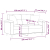 2-osobowa sofa z poduszkami, ciemnoszara, 120 cm, mikrofibra