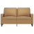 Sofa 2-osobowa, brązowy, 120 cm, tapicerowana aksamitem