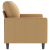 Sofa 2-osobowa, brązowy, 120 cm, tapicerowana aksamitem