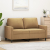 Sofa 2-osobowa, brązowy, 120 cm, tapicerowana aksamitem
