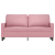 Sofa 2-osobowa, różowy, 140 cm, tapicerowana aksamitem