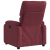 Elektryczny fotel rozkładany, winna czerwień, obity tkaniną