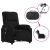 Rozkładany fotel elektryczny, masujący, czarny, mikrofibra