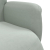 Rozkładany fotel z podnóżkiem, jasnoszary, obity aksamitem