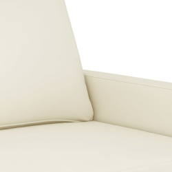 Fotel, kremowy, 60 cm, obity aksamitem