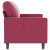 Sofa 2-osobowa, winna czerwień, 120 cm, tapicerowana aksamitem