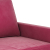 Sofa 2-osobowa, winna czerwień, 120 cm, tapicerowana aksamitem