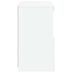 Szafka z oświetleniem LED, biała, 60x37x67 cm