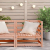 Ogrodowa sofa narożna, 70x70x67 cm, lite drewno daglezjowe