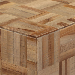 Stolik konsolowy, 110x34x80 cm, drewno tekowe z odzysku