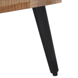 Stolik boczny, 40x40x45 cm, lite drewno tekowe z odzysku