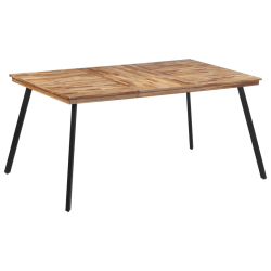 Stół ogrodowy, 169x98,5x76 cm, lite drewno tekowe