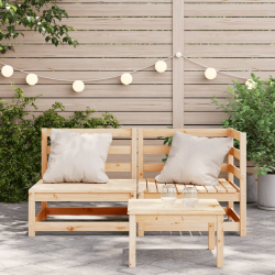 Sofa ogrodowa, 2-osobowa, lite drewno sosnowe