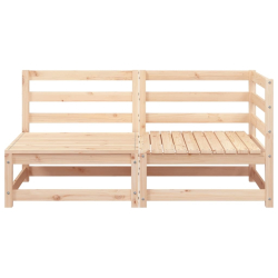 Sofa ogrodowa, 2-osobowa, lite drewno sosnowe