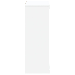 Szafka z oświetleniem LED, biała, 60,5x37x100 cm